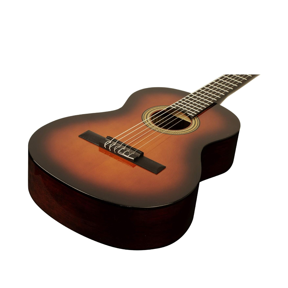 Valencia VC263HCSB 3/4 Hybrid Classical Guitar (Sunburst)
