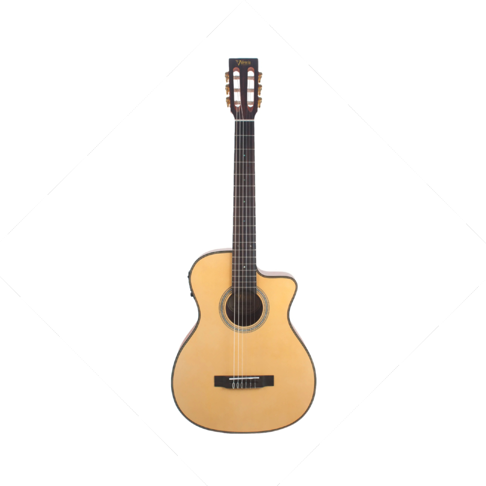 Valencia VA434CE Classical Guitar (Natural Satin)