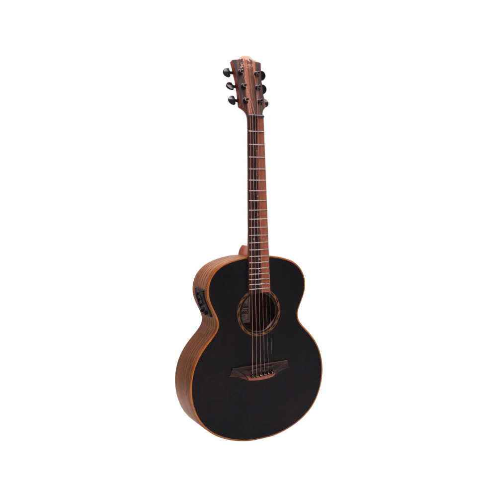 Bromo BAT8ME Solid Top Acoustic Guitar (Black)