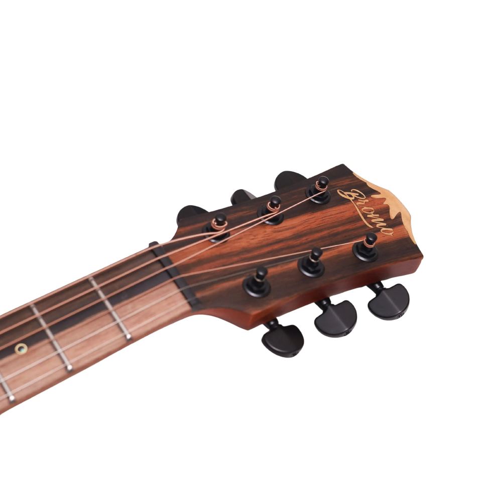 Bromo BAT8ME Solid Top Acoustic Guitar (Black)