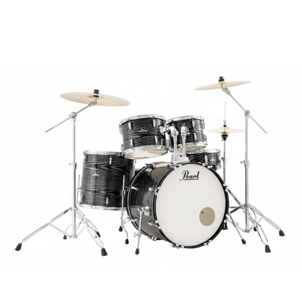 Pearl Roadshow RS525SC/C 5-piece Complete Drum Set (Midnight Chrome Vortex)