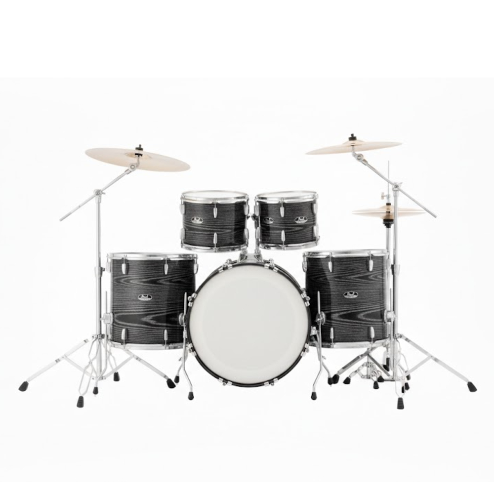 Pearl Roadshow RS525SC/C 5-piece Complete Drum Set (Midnight Chrome Vortex)