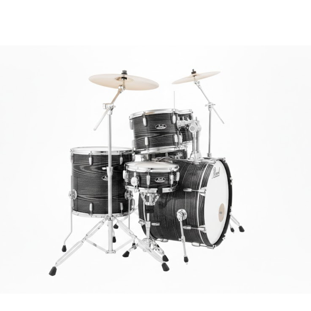 Pearl Roadshow RS525SC/C 5-piece Complete Drum Set (Midnight Chrome Vortex)