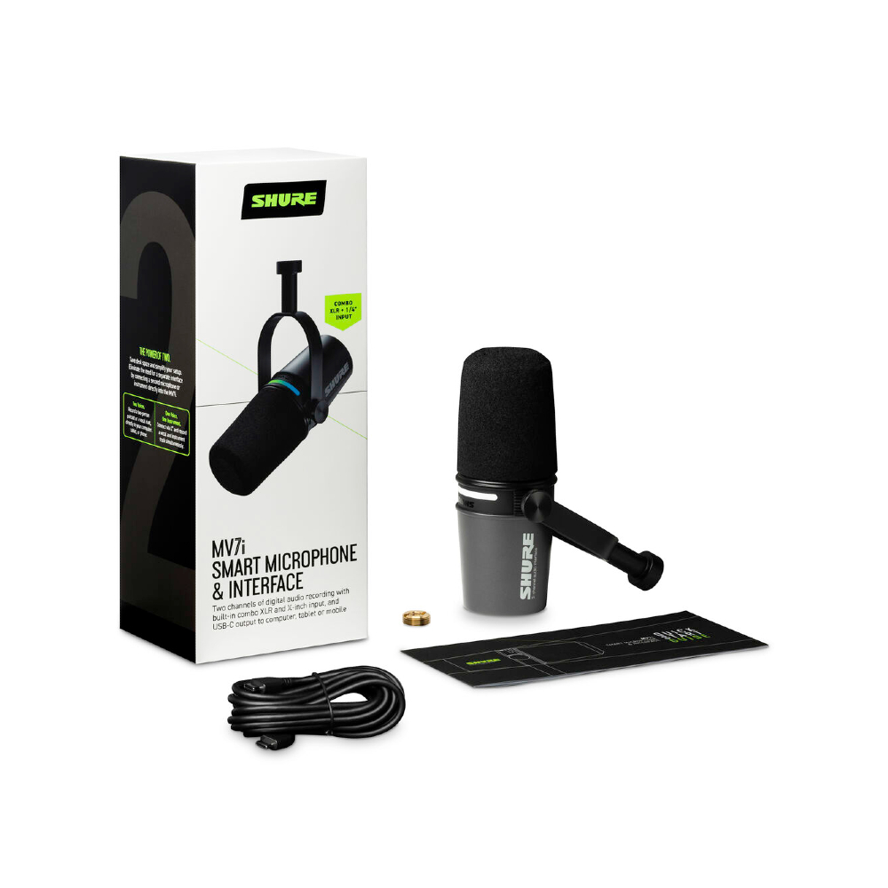 Shure MV7i Smart Microphone and Interface