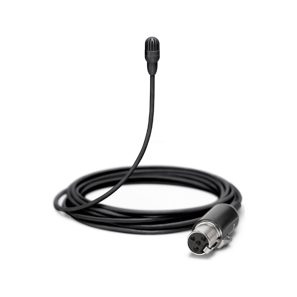 Shure TwinPlex TL47B/O-MTQG-A Omnidirectional Lavalier Microphone (TA4F, Black)