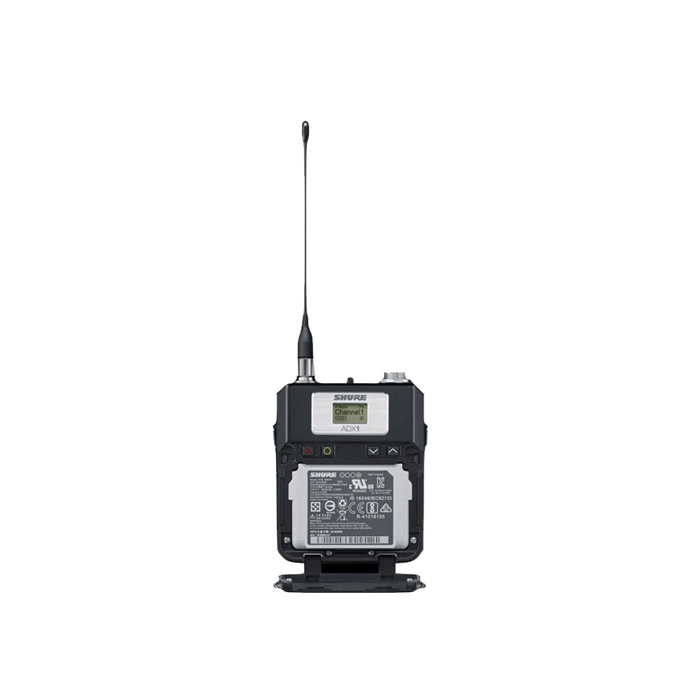 Shure ADX1LEMO3-G57 Diversity ShowLink-Enabled Bodypack Transmitter with 3-pin LEMO Connector 470-616 MHz