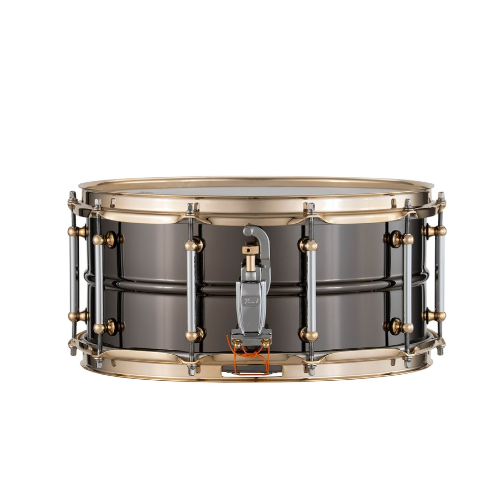 Pearl STHNSF1465 Limited Edition 14 x 6.5 Inch SensiTone Black Nickel Brass Snare Drum