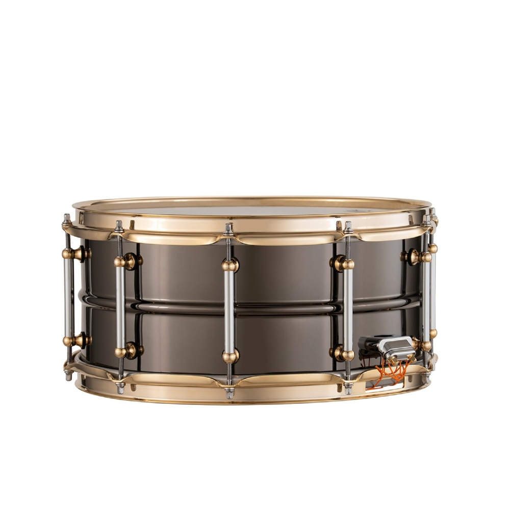 Pearl STHNSF1465 Limited Edition 14 x 6.5 Inch SensiTone Black Nickel Brass Snare Drum