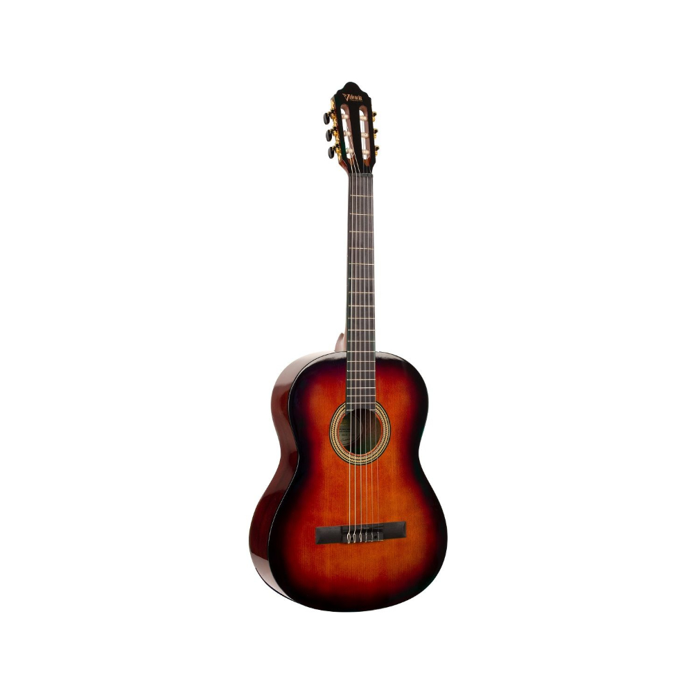 Valencia VC264HCSB 260 Series Hybrid Slim Neck Classical Guitar (Classic Sunburst)