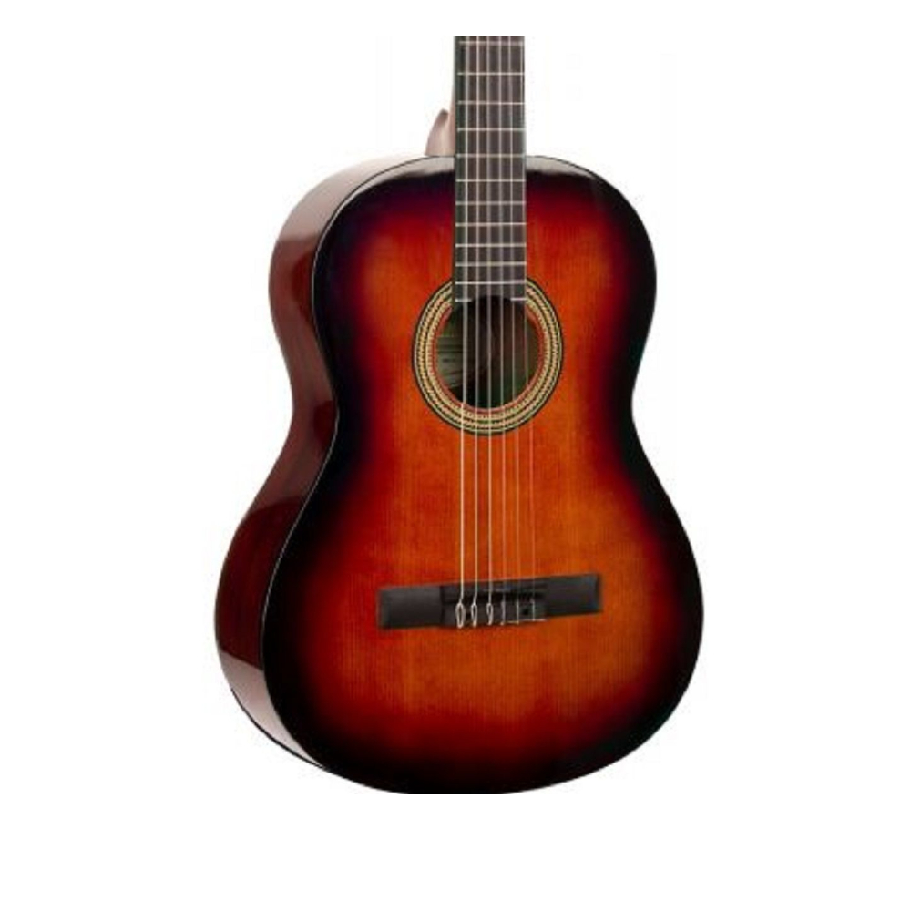 Valencia VC264HCSB 260 Series Hybrid Slim Neck Classical Guitar (Classic Sunburst)