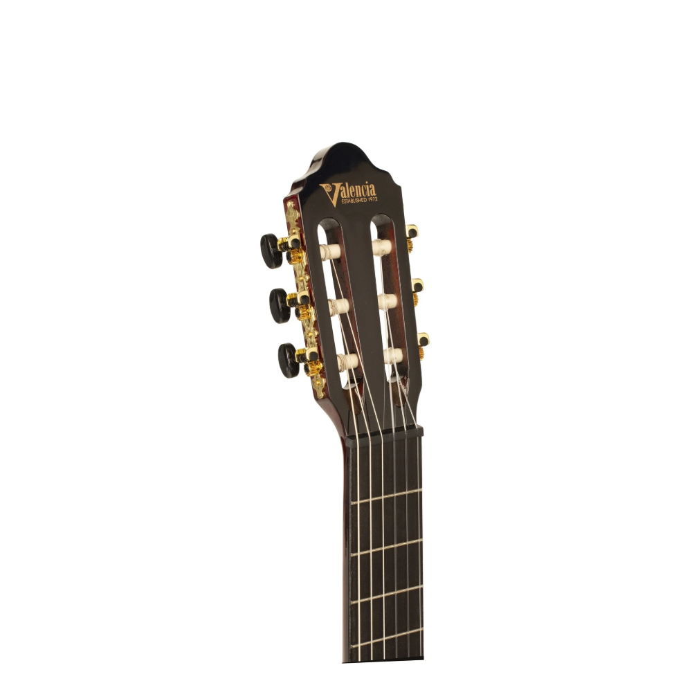 Valencia VC264HCSB 260 Series Hybrid Slim Neck Classical Guitar (Classic Sunburst)