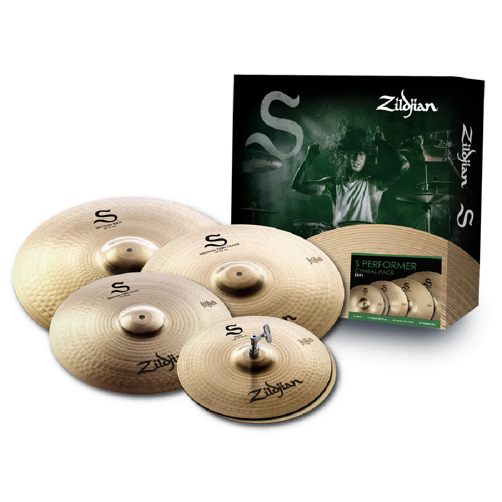 Zildjian S Performer Cymbal Pack (S391) - 4-Piece Cymbal Set