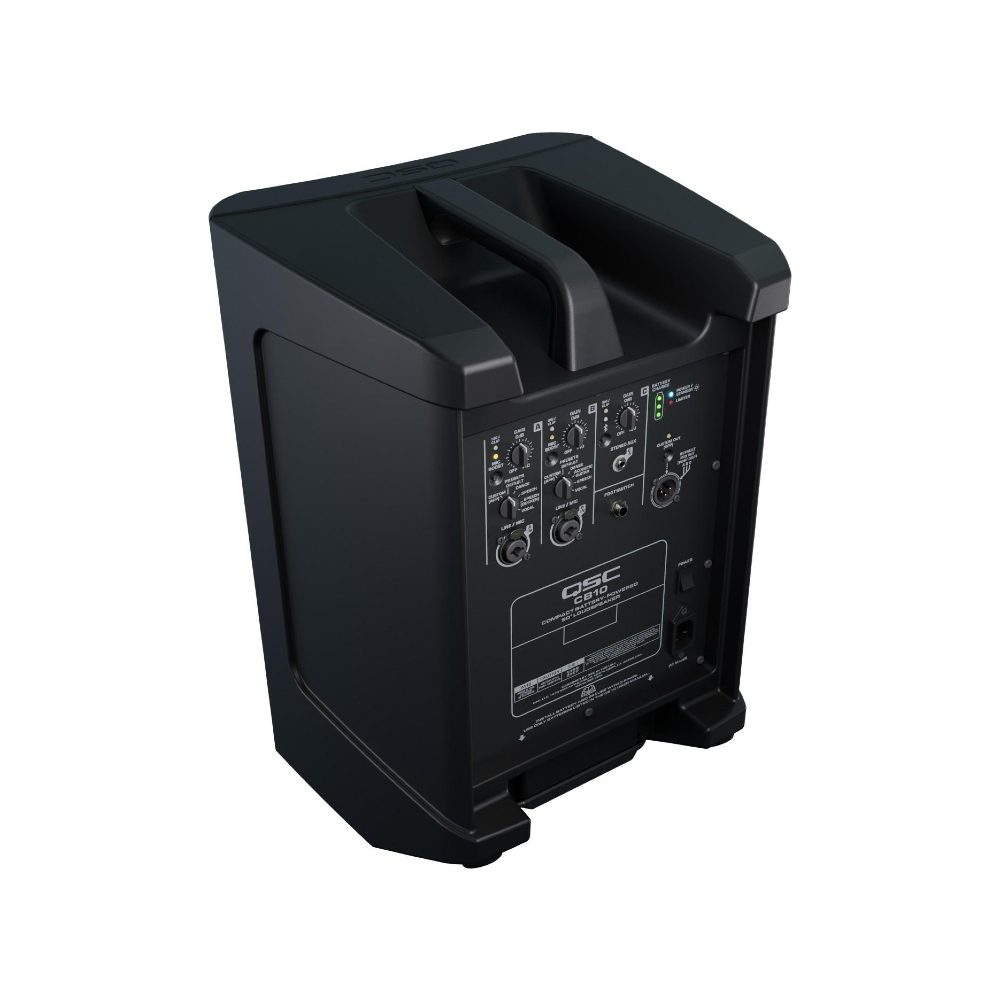 QSC CB10 Powered PA Speaker with Battery