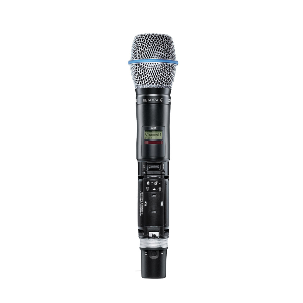 Shure ADX2/B87A Digital Handheld Wireless Microphone Transmitter with Beta 87A Capsule (G56: 470-636 mhz)