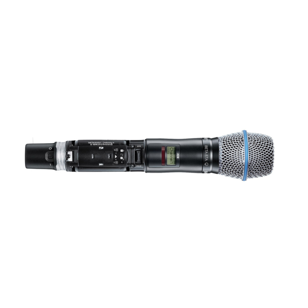 Shure ADX2/B87A Digital Handheld Wireless Microphone Transmitter with Beta 87A Capsule (G56: 470-636 mhz)
