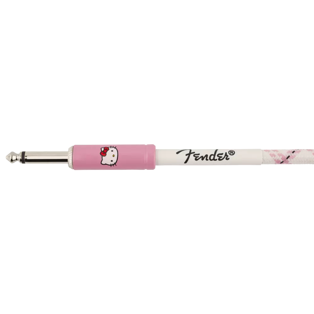 Fender x Hello Kitty White/Pink Woven Instrument Cable 10 ft (990818123)