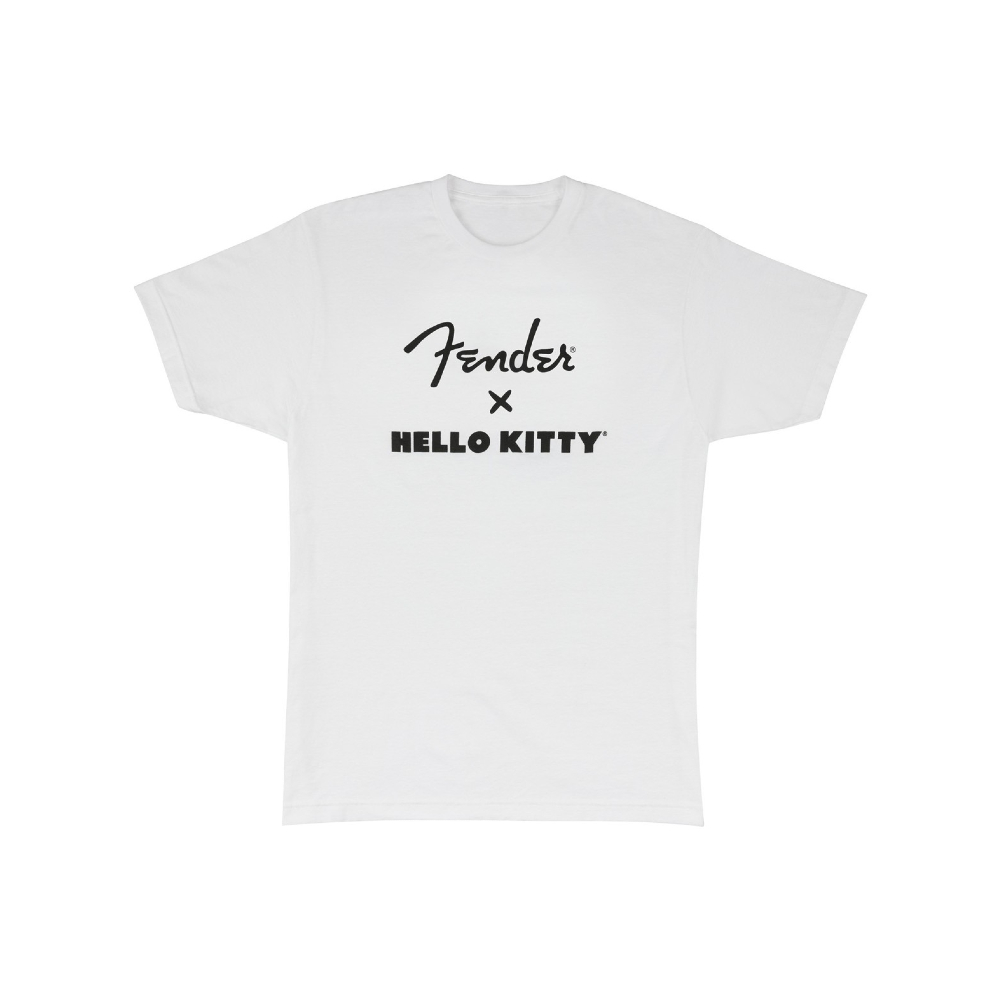 Fender 9190588606 Hello Kitty Logo Tee - White (X-Large)