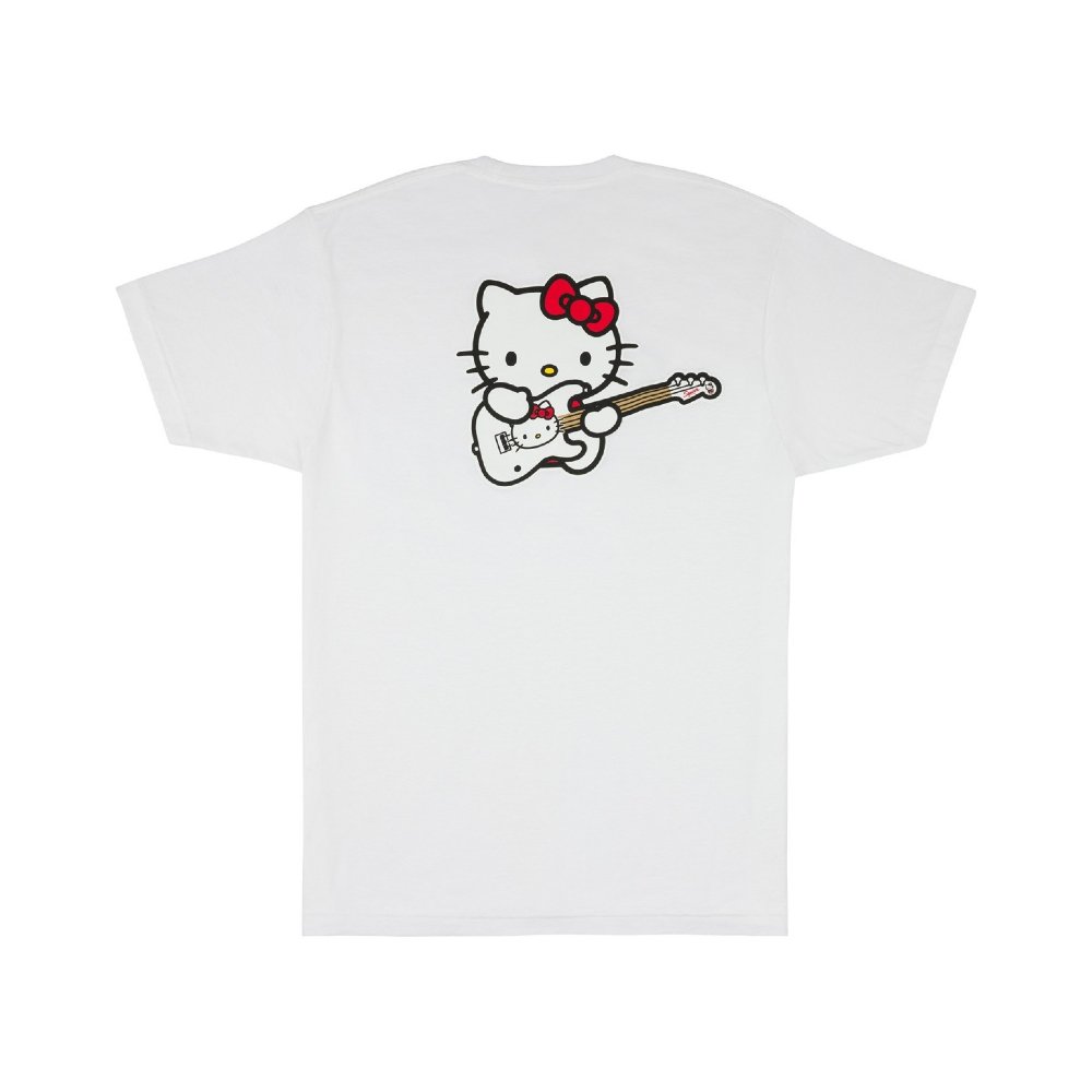 Fender 9190588606 Hello Kitty Logo Tee - White (X-Large)
