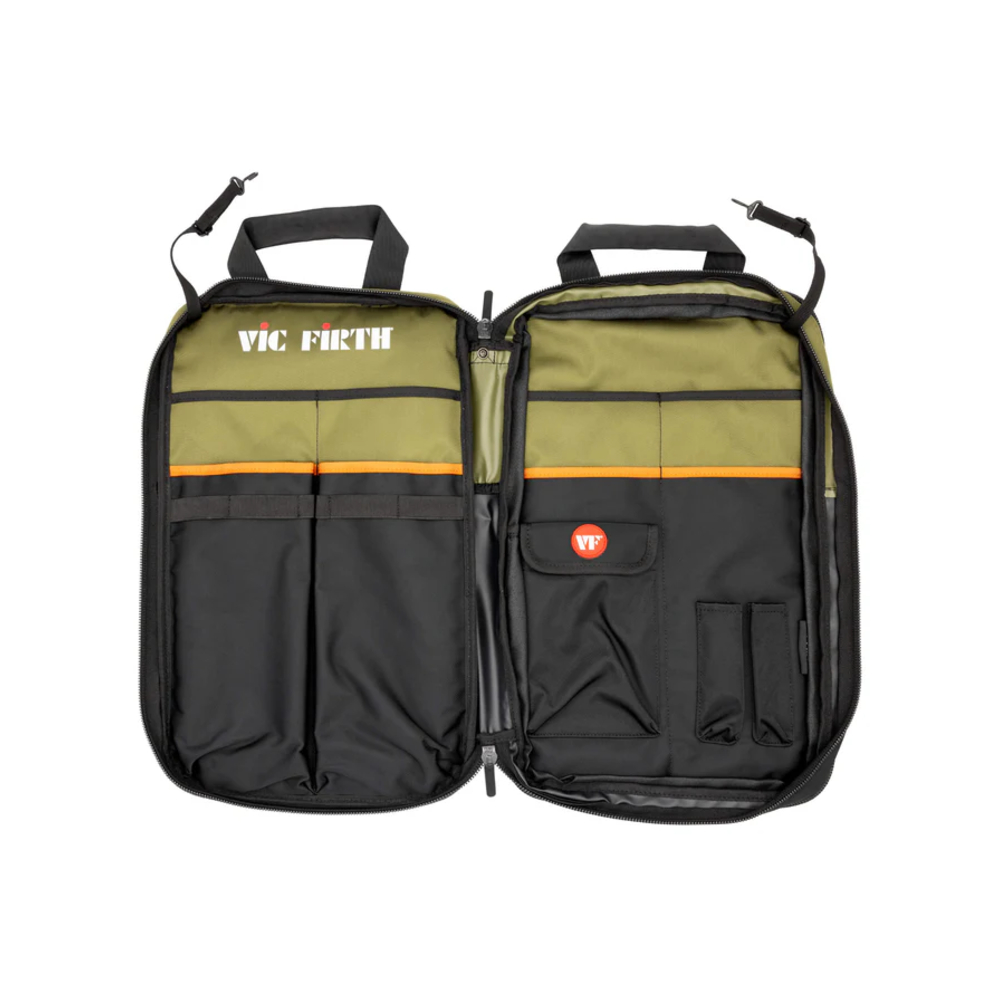 Vic Firth VXSB0114 Professional Stick Bag (Green/Black)