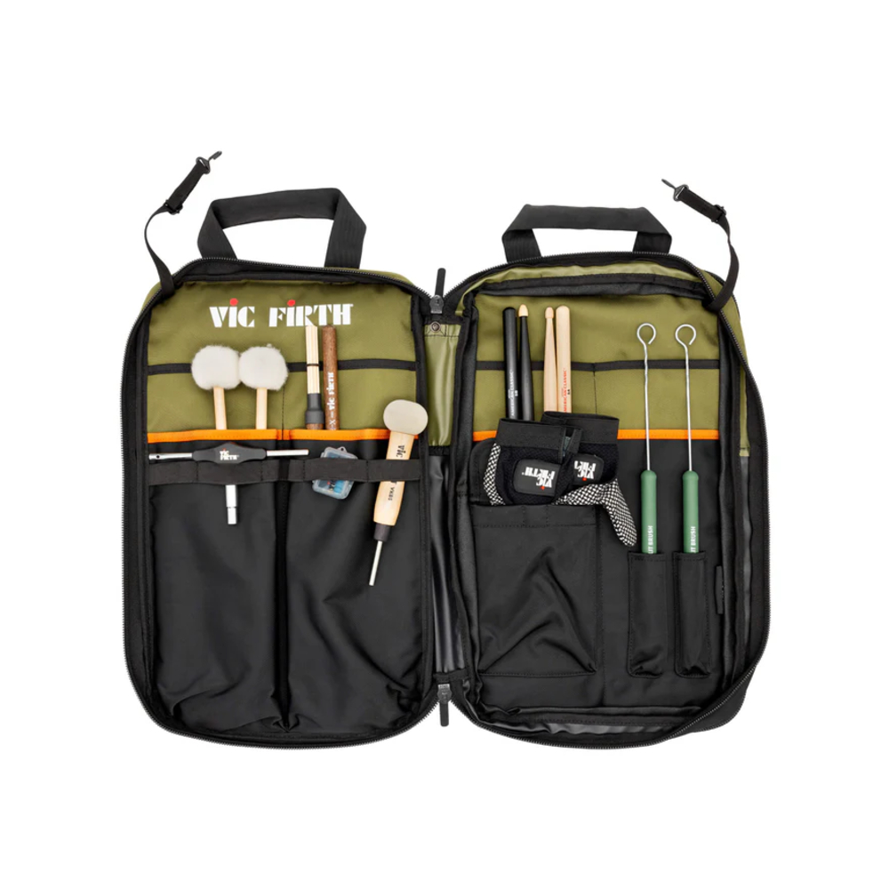 Vic Firth VXSB0114 Professional Stick Bag (Green/Black)