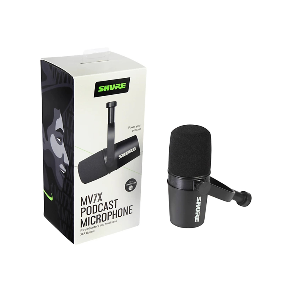 Shure MV7X XLR Podcast Microphone