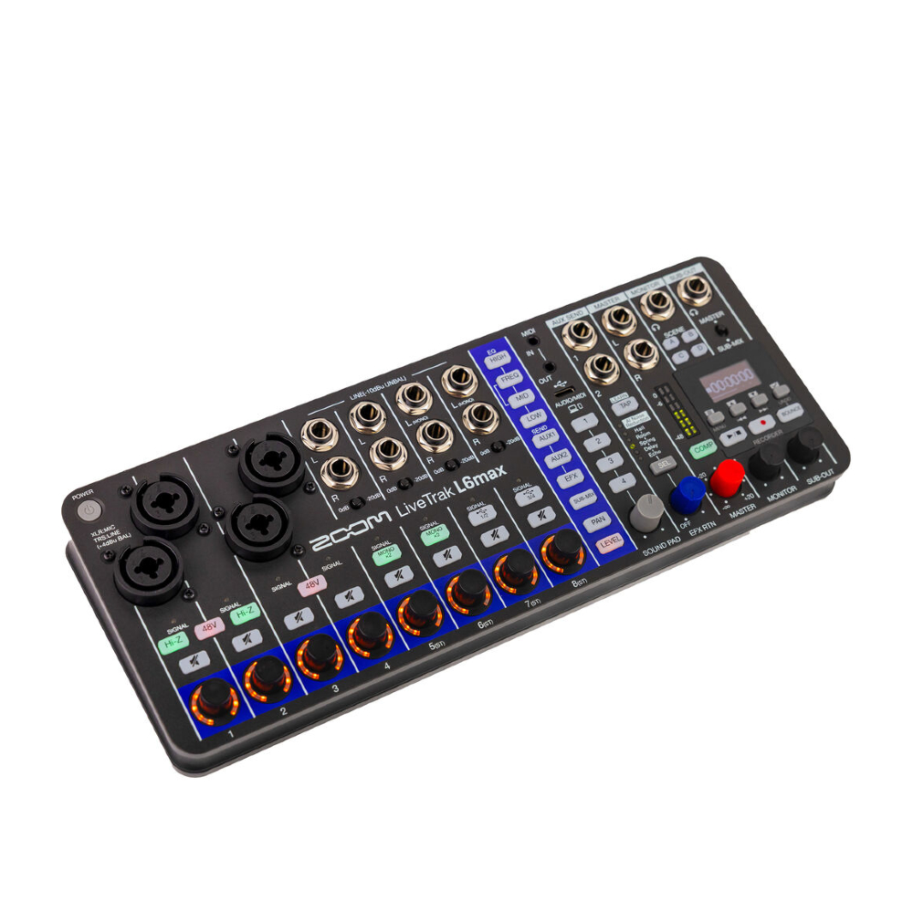 Zoom LiveTrak L6max 12-channel Digital Mixer