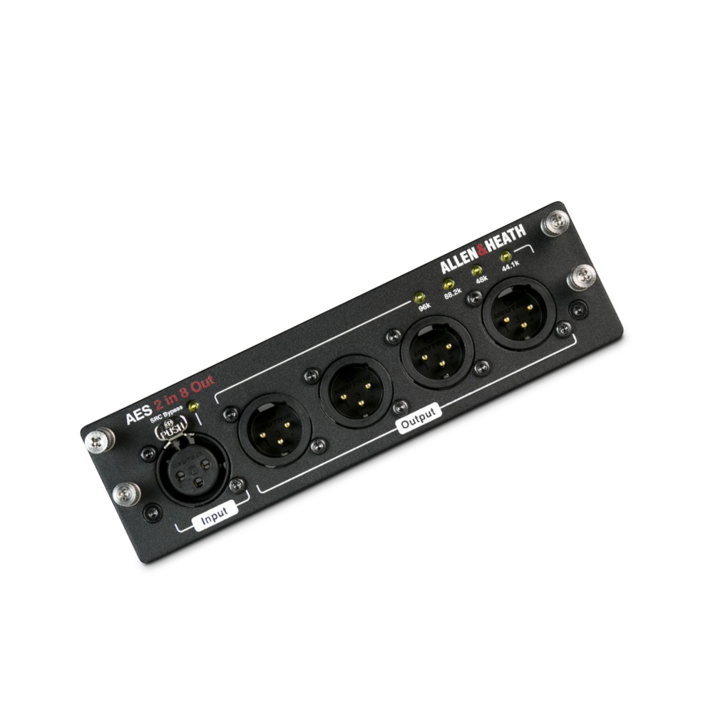 Allen & Heath AH-M-DL-AES2I8O-AX AES3 Card with 2 In/8 Out for dLive