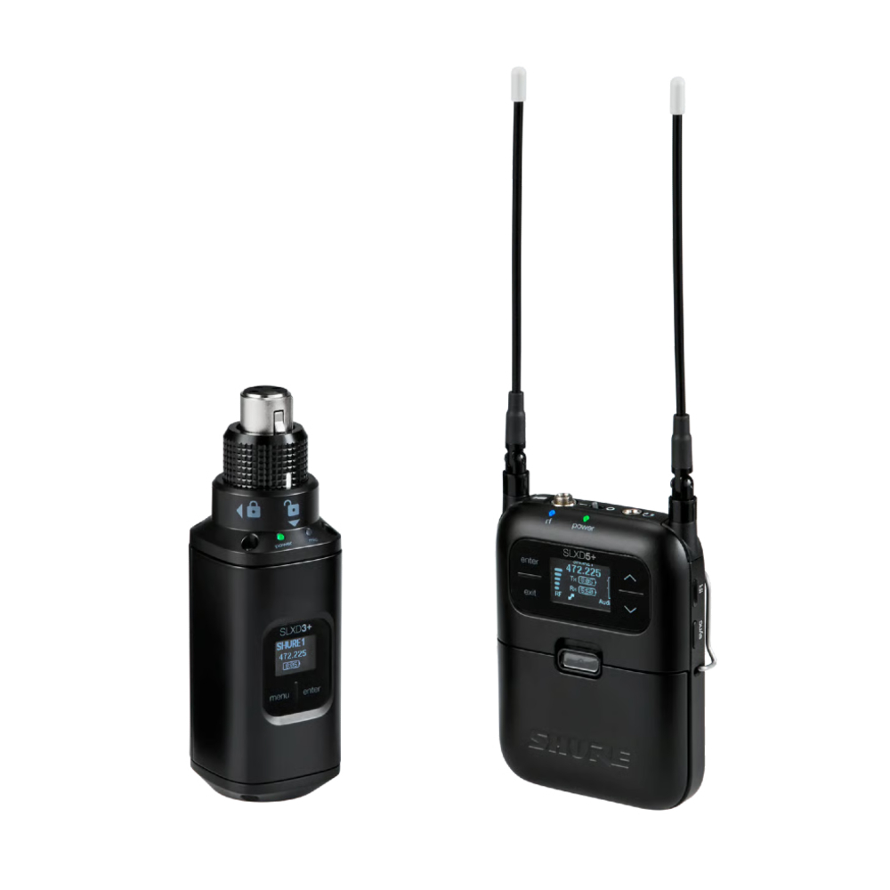 Shure SLXD35+-G66 Portable Digital Wireless System with SLXD3+ Plug On Transmitter