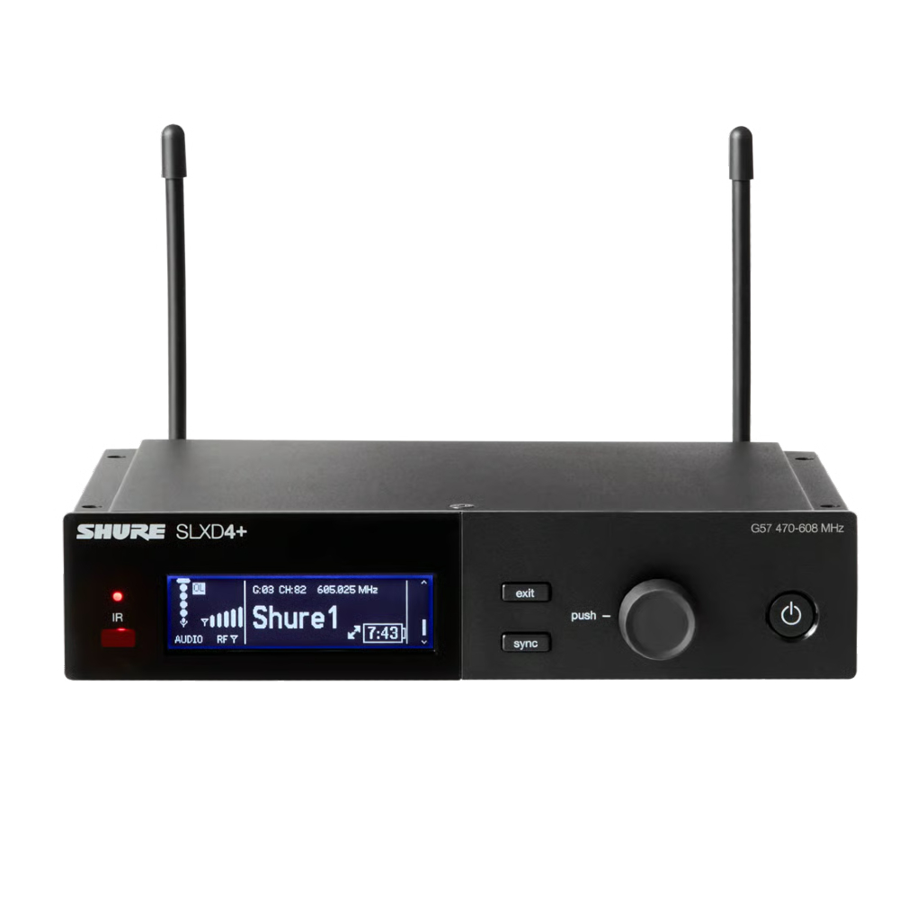 Shure SLXD14+A/93-G66 Digital Wireless Bodypack System with WL93 Omnidirectional Lavalier Microphone