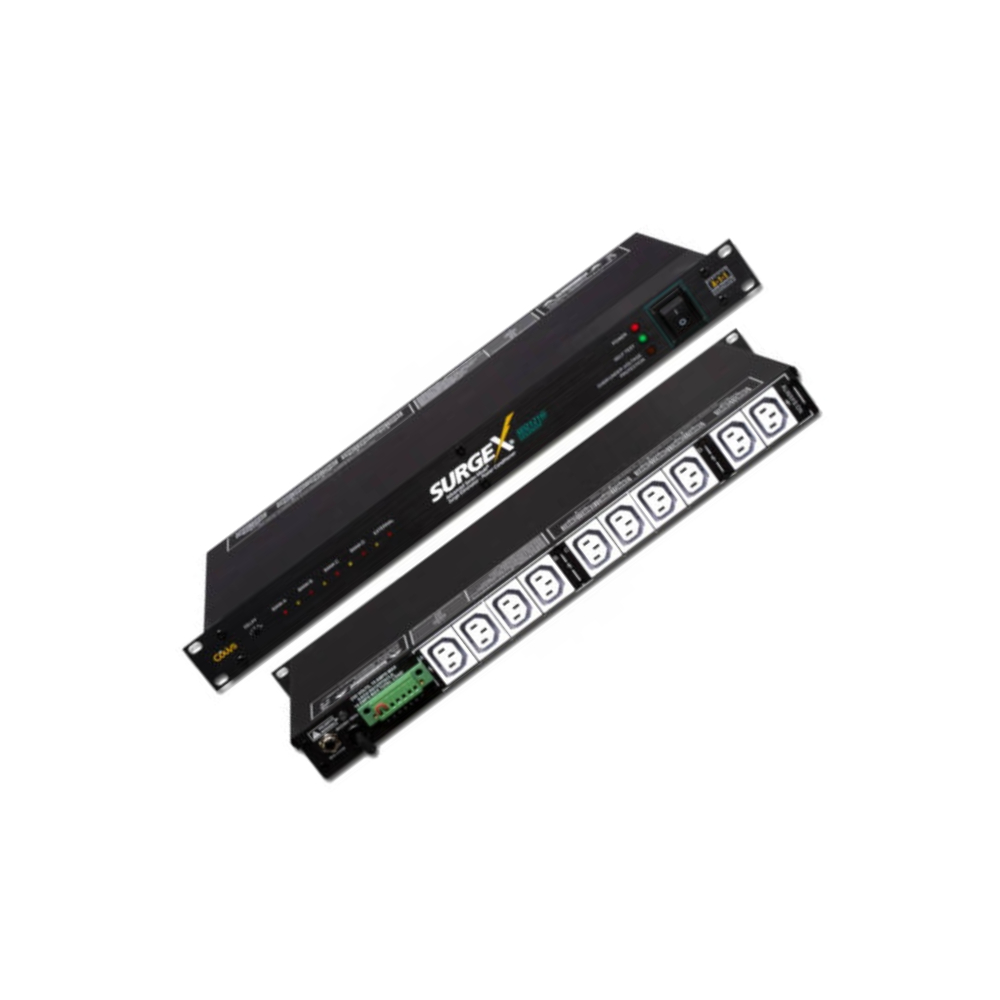 SurgeX SEQ-1216i 16A Power Sequencer with 10 IEC Outlets