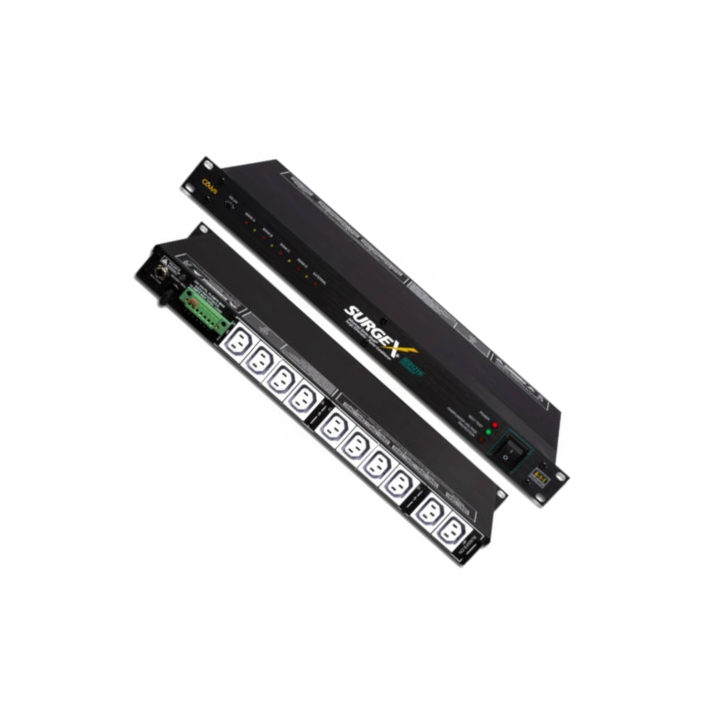 SurgeX SEQ-1216i 16A Power Sequencer with 10 IEC Outlets