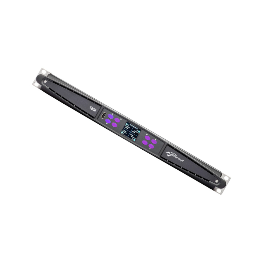 Powersoft T604 4-Channel 6000W High-Performance Touring Amplifier with DSP and Dante