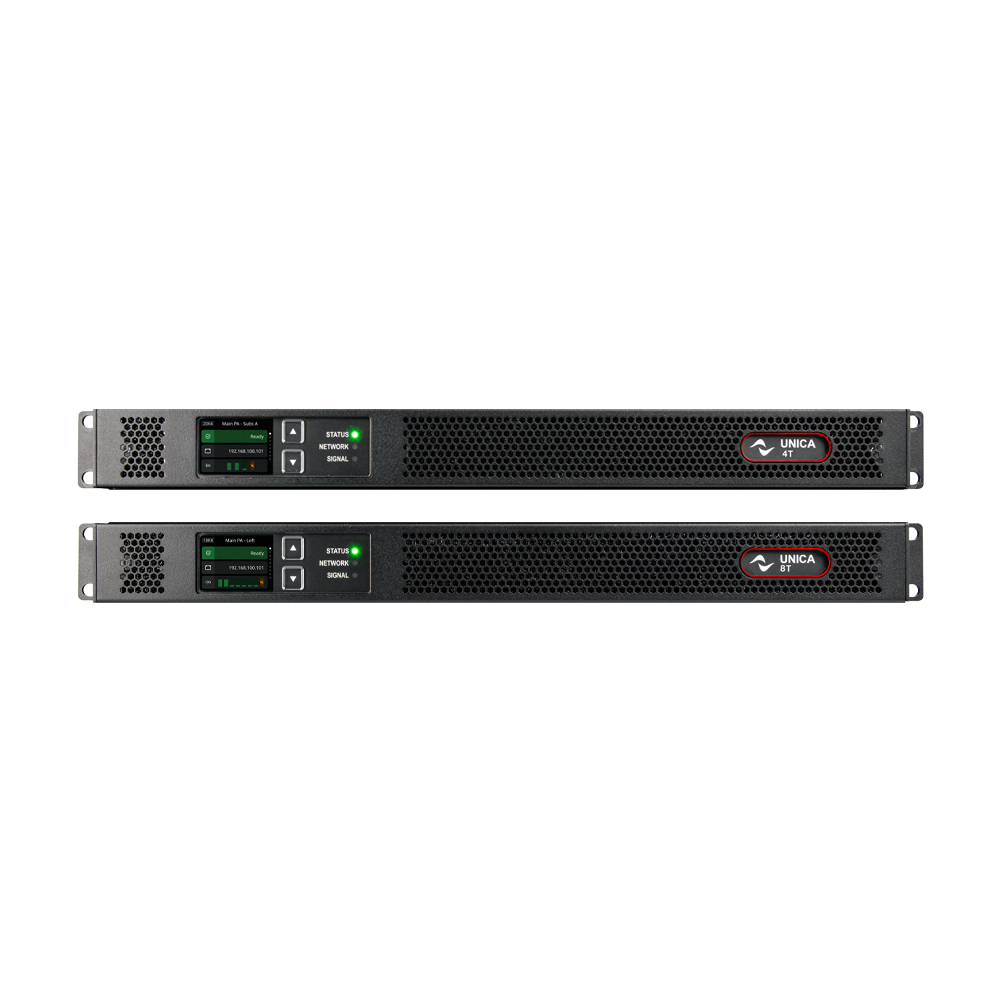 Powersoft Unica 8T 10K8 10,000W 8 channel touring amplifier with DSP Dante