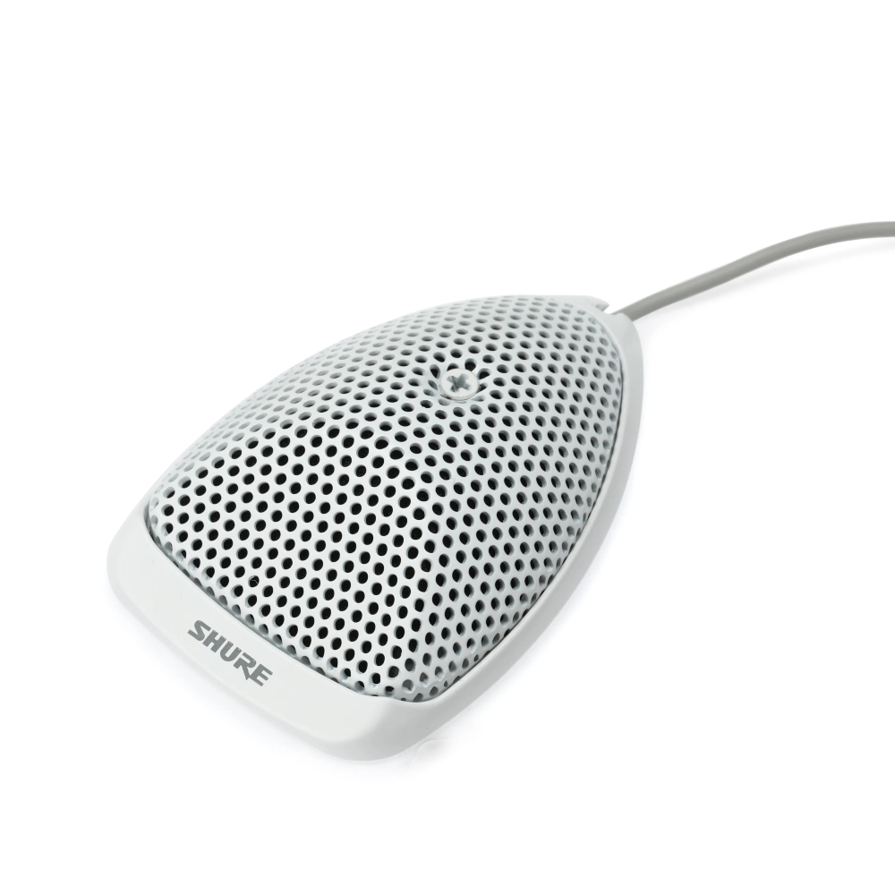Shure MX391W-A/C Microflex Cardioid Boundary Microphone (White)