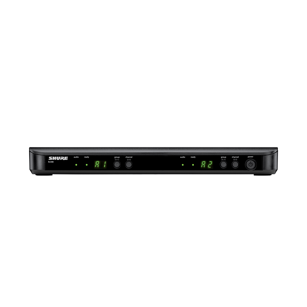 Shure BLX288/PG58 Dual Channel Wireless Handheld Microphone System (K3E: 606-630MHz)