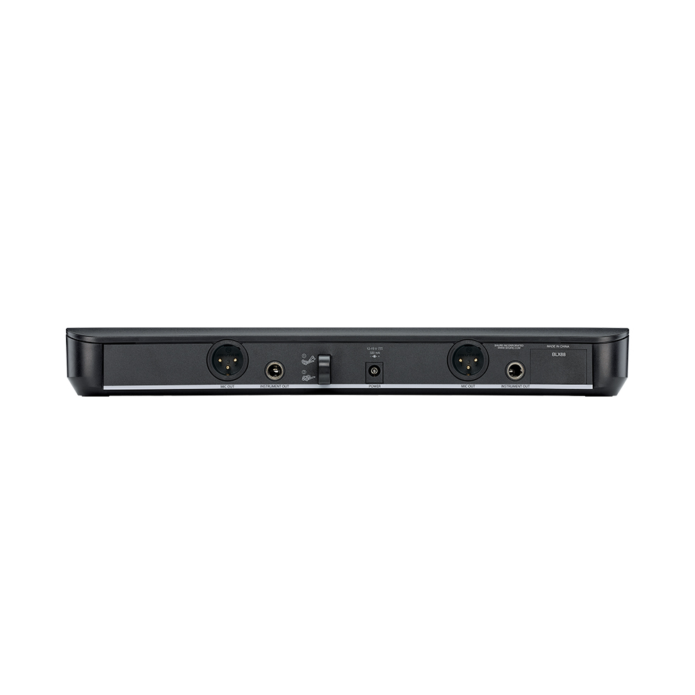 Shure BLX288/PG58 Dual Channel Wireless Handheld Microphone System (K3E: 606-630MHz)