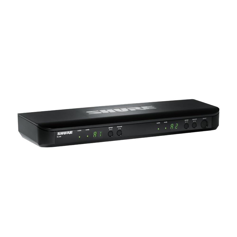 Shure BLX288/PG58 Dual Channel Wireless Handheld Microphone System (K3E: 606-630MHz)