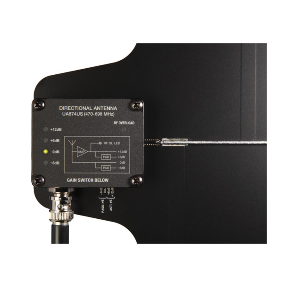 Shure UA874XA Active Directional Antenna with Gain Switch (902-960 MHz)