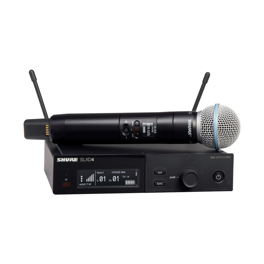Shure SLXD24+/B58 Digital Wireless Handheld System (L57: 650-694MHz)