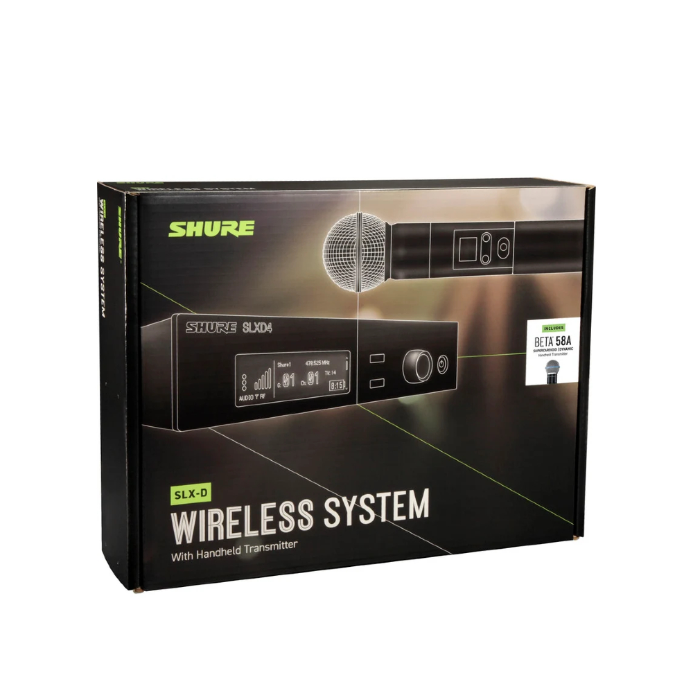 Shure SLXD24+/B58 Digital Wireless Handheld System (L57: 650-694MHz)