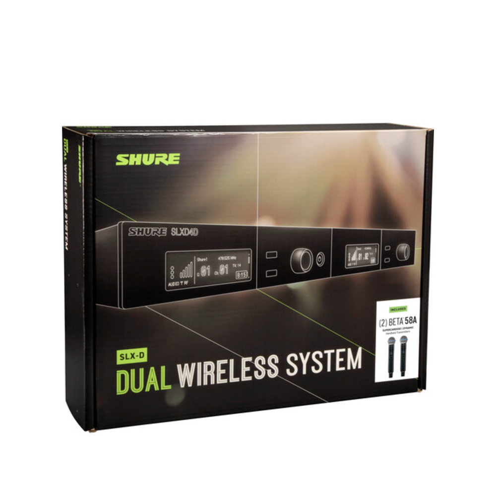 Shure SLXD24D+/B58 Digital Wireless Handheld System (L57: 650-696MHz)
