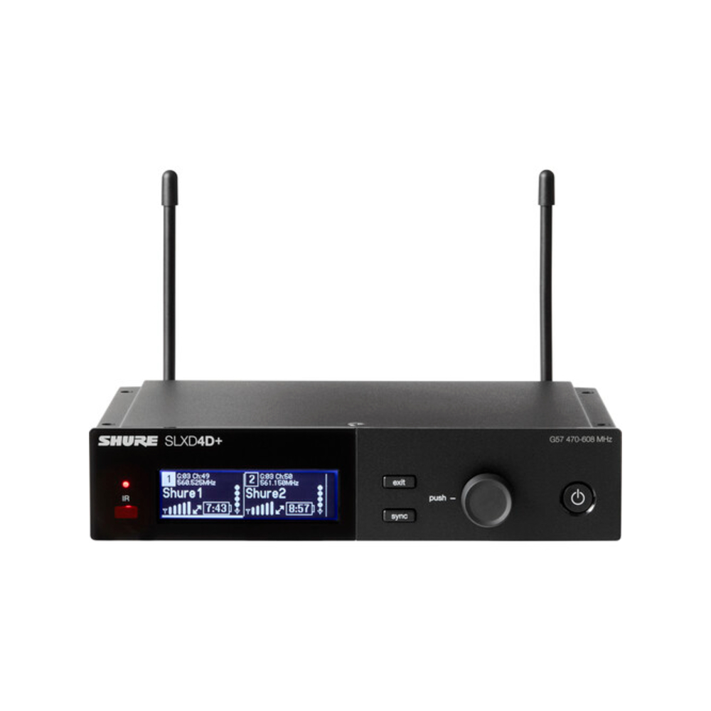 Shure SLXD14D+ Dual Wireless Bodypack System (L57: 650-694MHz)