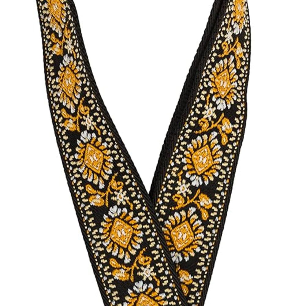 Fender Pasadena Woven Strap - Yellow Lotus (990638031)