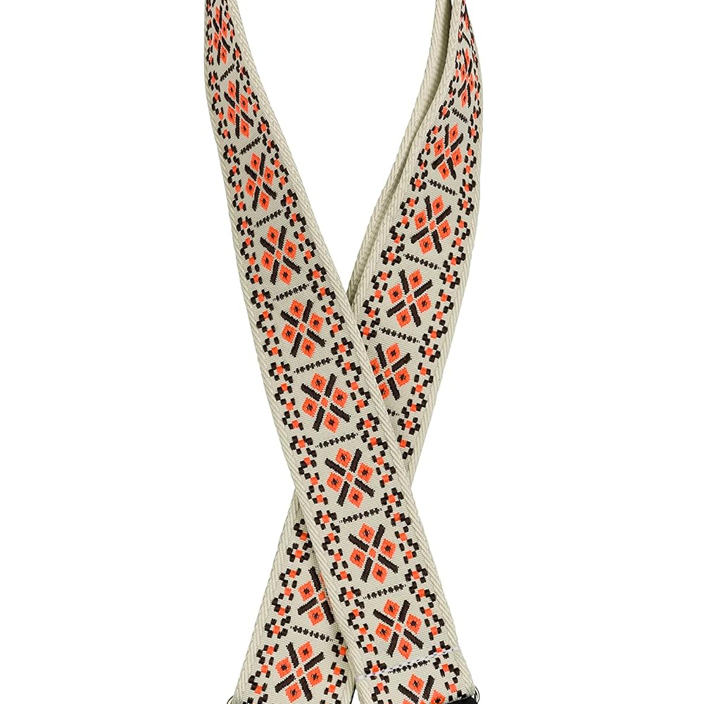 Fender Pasadena Woven Strap - Lattice Orange (990638032)