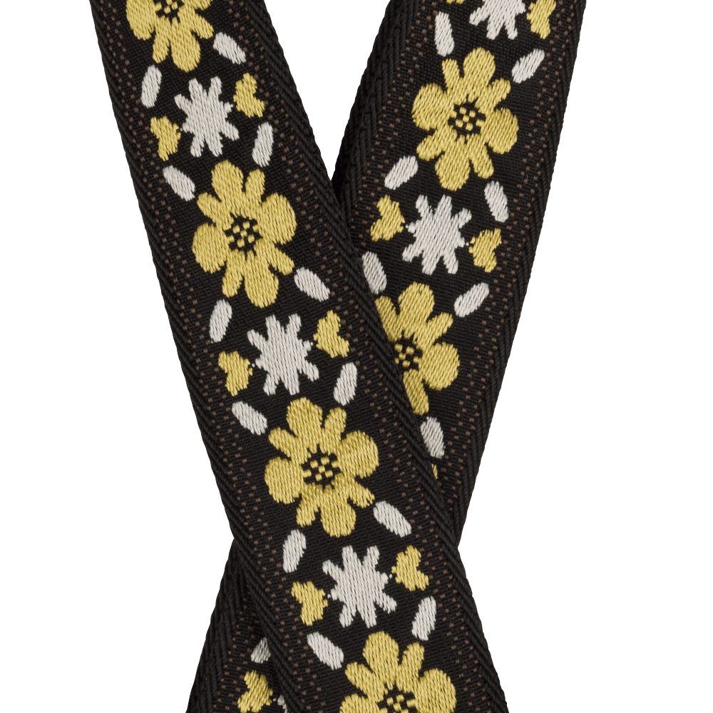 Fender Pasadena Woven Strap - Yellow Clover (990638035)