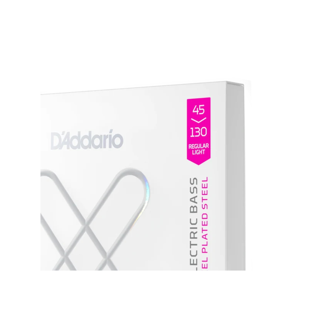 D'Addario XSB45130 XS Nickel 5-string Electric Bass Guitar Strings (.045-.130 Regular Light)