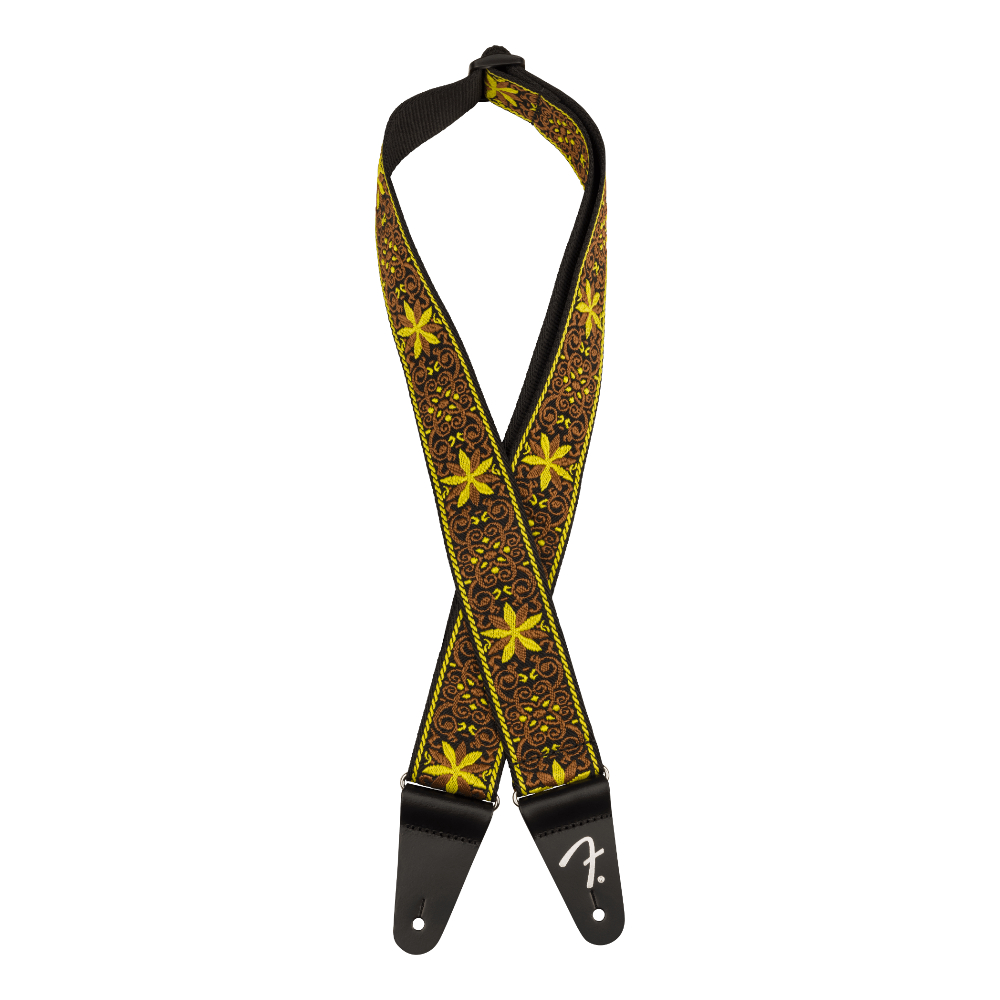 Fender Pasadena Woven Strap - Yellow Wildflower (990638037)