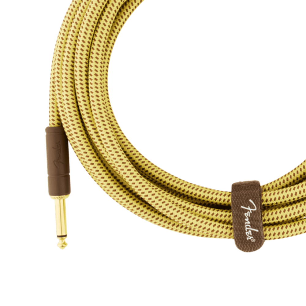 Fender Deluxe Series 15-foot Instrument Cable - Tweed (990820084)
