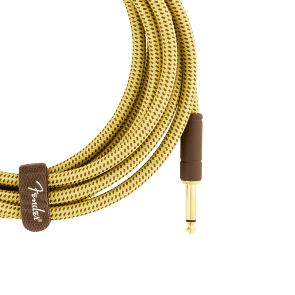 Fender Deluxe Series 15-foot Instrument Cable - Tweed (990820084)