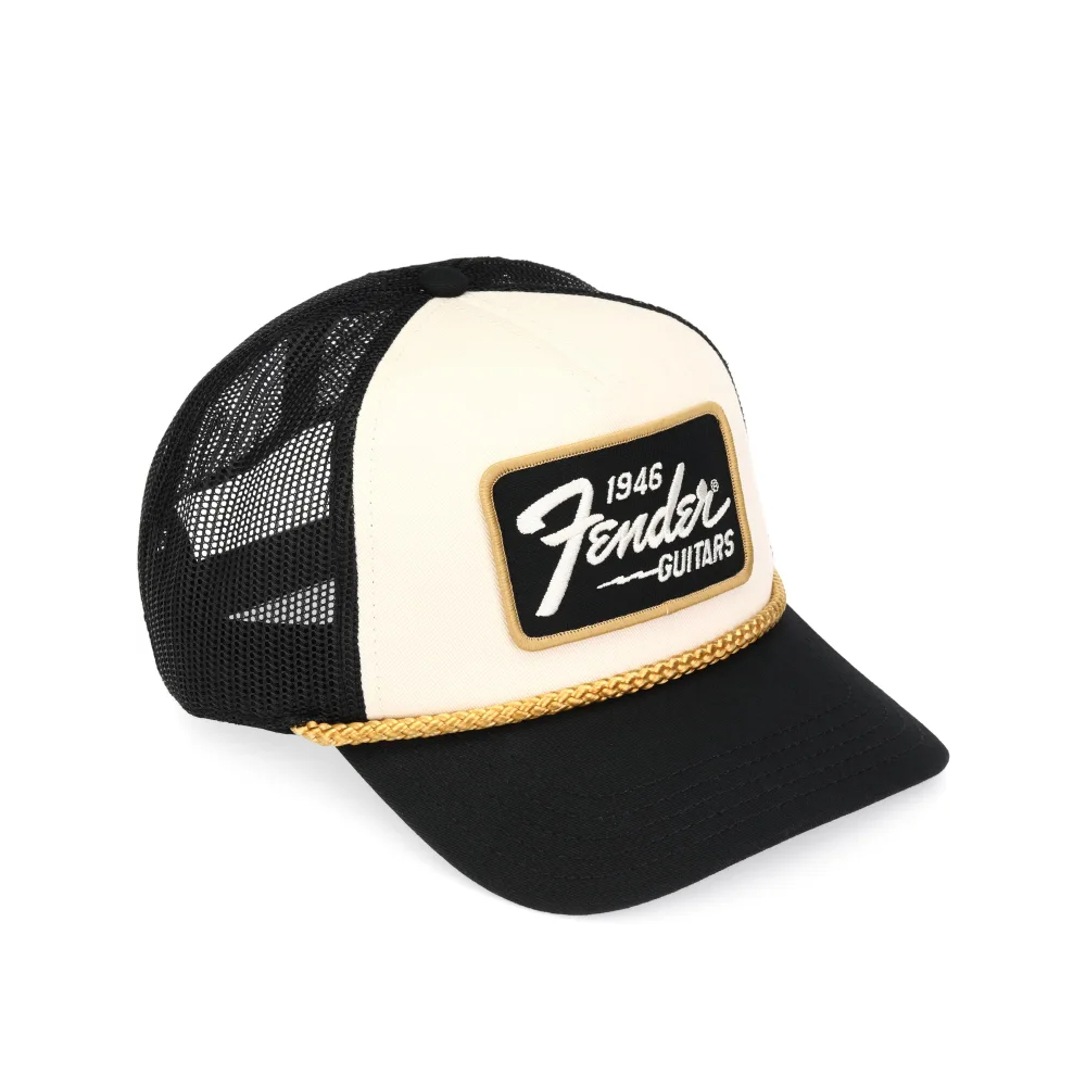 Fender 1946 Gold Braid Hat - Cream/Black (9122421201)